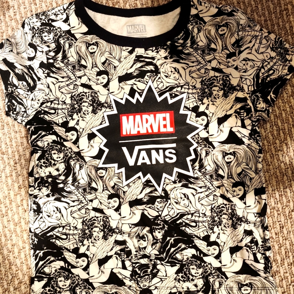 Vans shirt- marvel